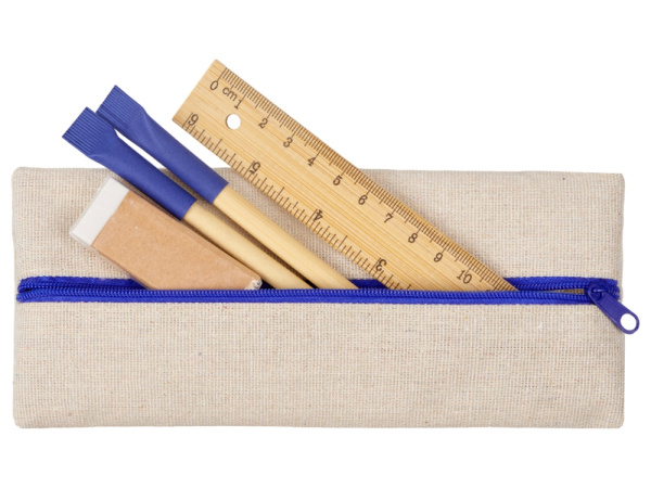 Канцелярский набор «Bilbao», Цвет бежевый/синий