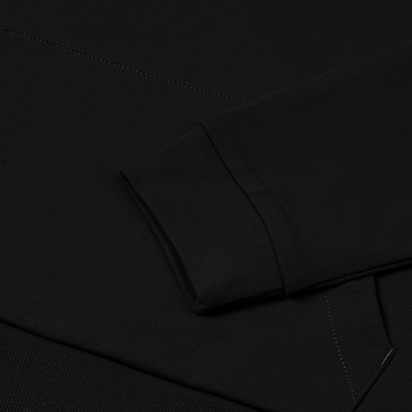 Толстовка на молнии с капюшоном Unit Siverga, черная, XS–5XL