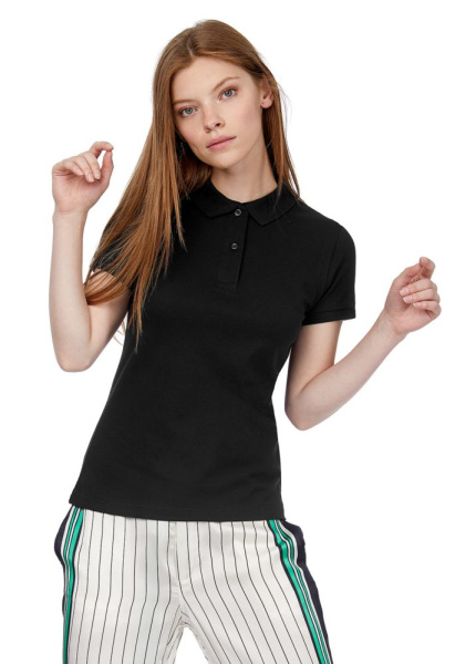 Рубашка поло женская Inspire, бирюзовая, XS–XXL