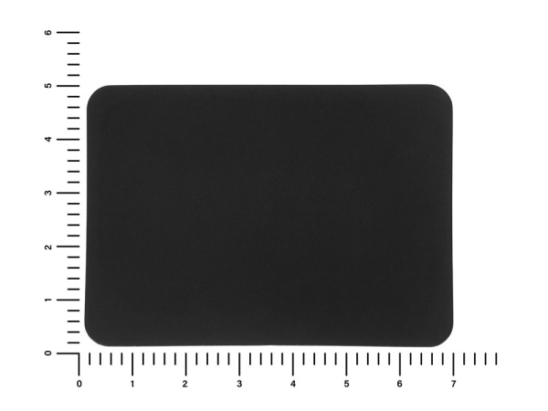 Патч «Прямоугольный», soft-touch, Цвет черный