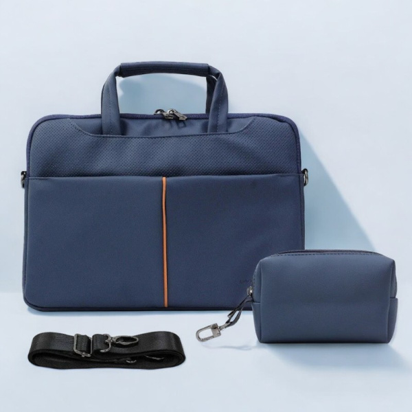 Сумка для ноутбука SDN03 13'' Синяя с дополнительной сумкой / Удобная и долговечная