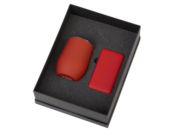 Подарочный набор «COLOR IT» с термокружкой и повербанком, Размер 10000 mAh, Цвет красный