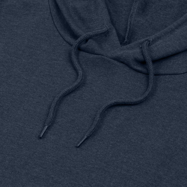 Толстовка с капюшоном унисекс Hoodie, синий меланж, XS–3XL