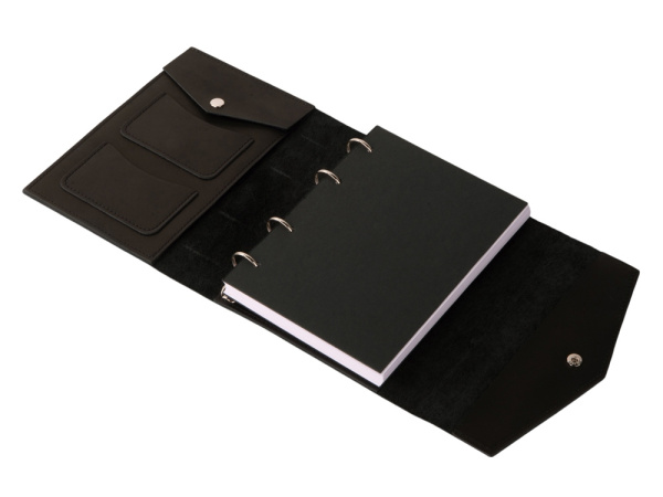 Блокнот на кольцах, А5, Цвет черный