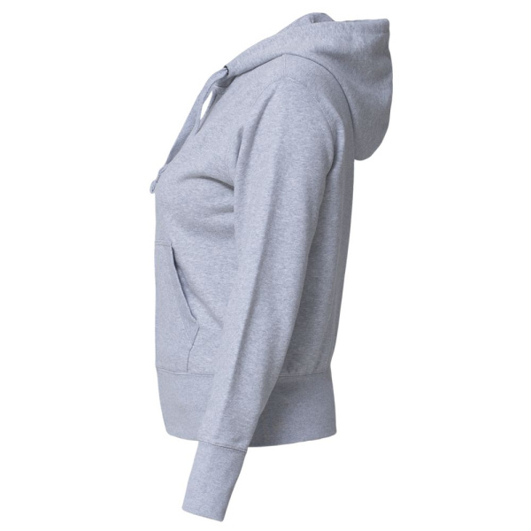 Толстовка женская Hooded Full Zip серый меланж, XS–2XL