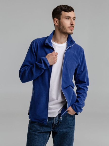 Куртка флисовая мужская Twohand, синяя, S–XXL
