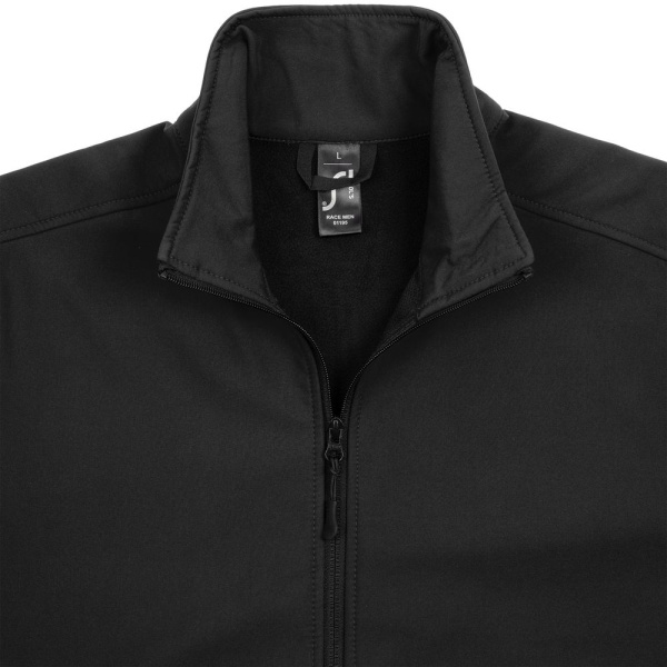 Куртка софтшелл мужская Race Men, черная, S–3XL