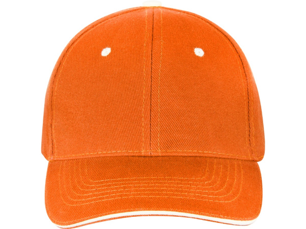 Бейсболка «New Castle», Цвет оранжевый/белый