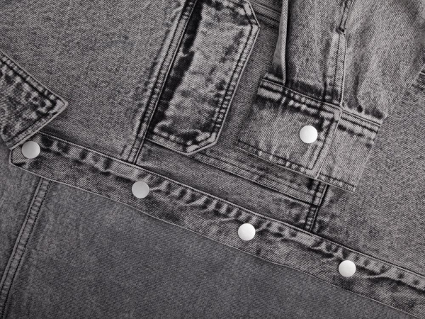 Куртка джинсовая O2, серая, XS–4XL