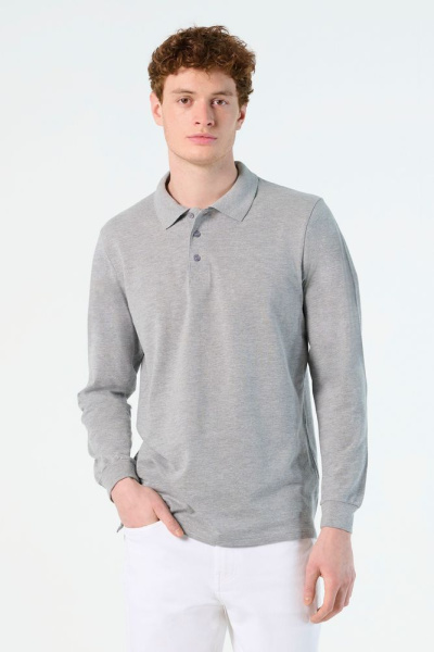 Рубашка поло мужская с длинным рукавом Star 170, красная, S–XXL