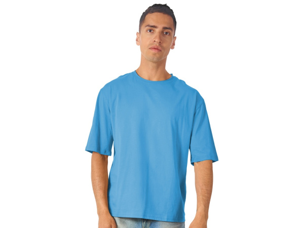 Футболка оверсайз «Liyon» унисекс, Размер XS-S, Цвет лазурный