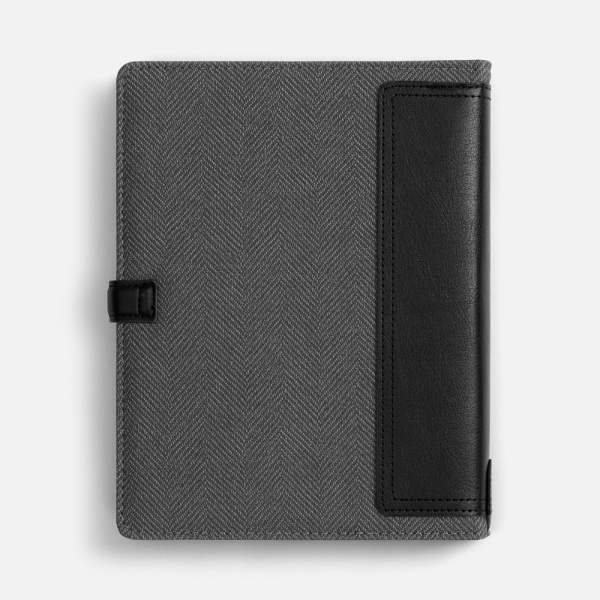 Ежедневник-органайзер Twill, недатированный, черный, 17х22,5х2,8 см