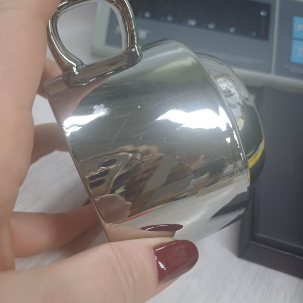 Чайная пара «Solenne», Цвет серебристый