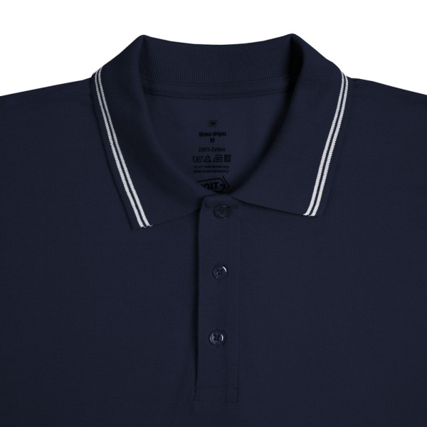Рубашка поло Virma Stripes, темно-синяя, S-3XL
