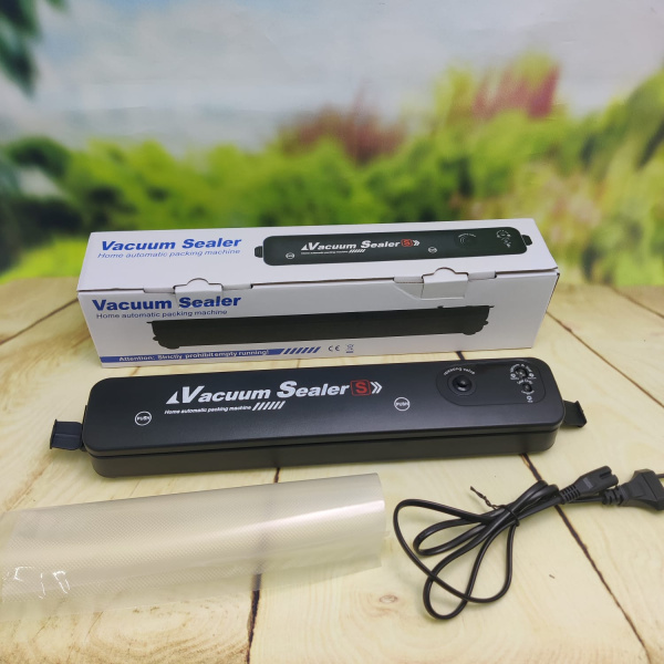 Вакуумный упаковщик (запайщик) продуктов Vacuum Sealer S (2 режима работы +10 пакетов в подарок)