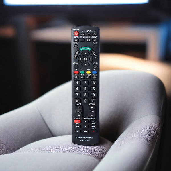 Пульт д/у универсальный RM-D920+ для телевизоров PANASONIC, IR интерфейс, радиус до 10 м, черный / Надежное и интуитивное управление
