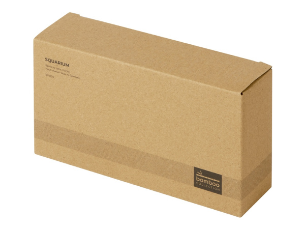 Часы из бамбука «Squarium», Цвет натуральный