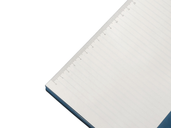 Блокнот в гибкой обложке А5 «C1» софт-тач, Цвет темно-синий