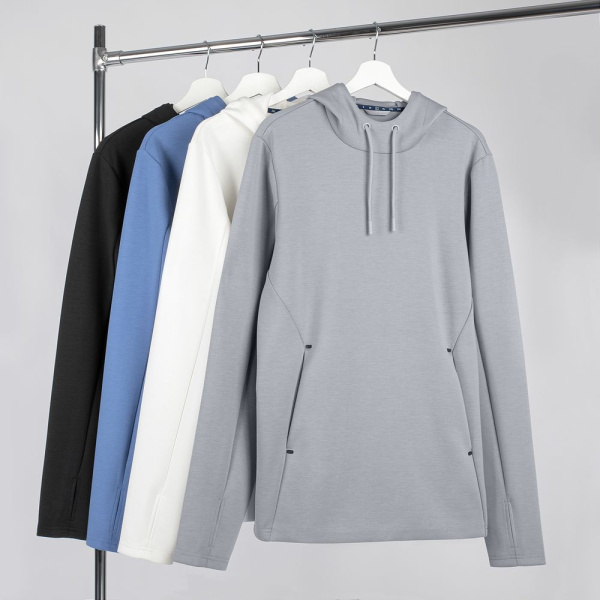 Худи унисекс Begi, молочно-белое, XS–XXL