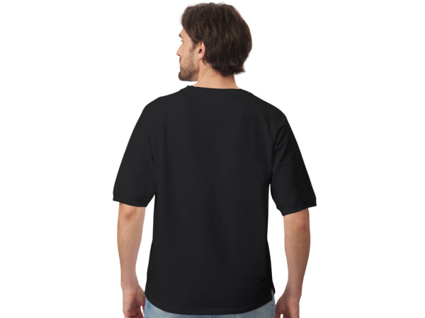 Футболка c рукавом реглан «Warsaw» унисекс, Размер S, Цвет черный