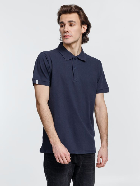 Рубашка поло мужская Virma Premium, темно-синяя, S–3XL