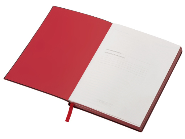 Бизнес-блокнот А5 «C1» soft-touch, Цвет красный
