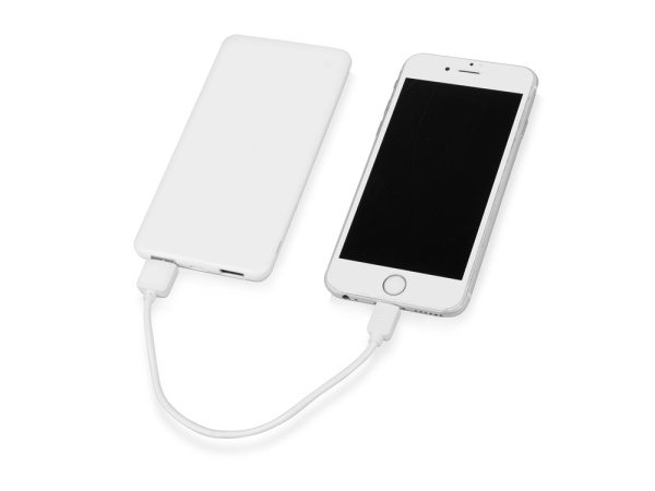 Внешний аккумулятор «Blank» с USB Type-C, 5000 mAh, Цвет белый
