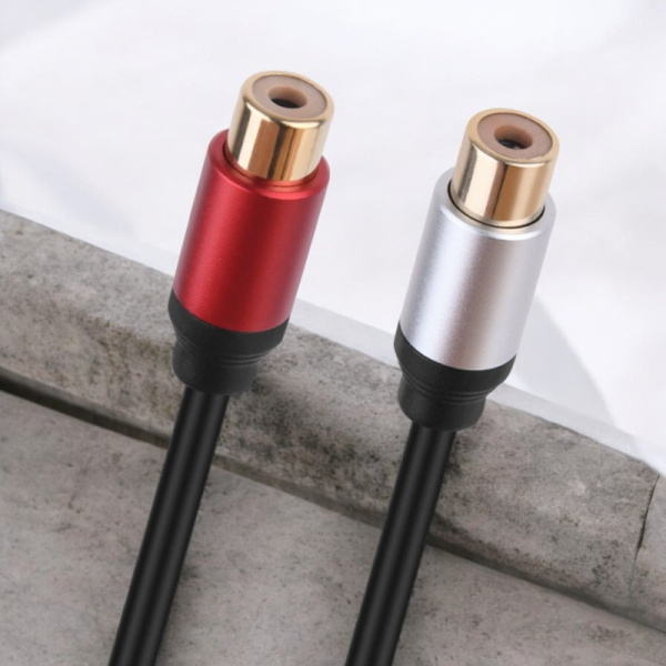 Кабель Аудио Premium H249 2RCA/M на 2RCA/F / Практичный и качественный