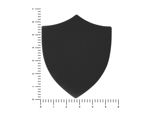 Патч «Щит», nubuk, Цвет черный
