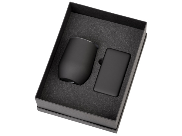 Подарочный набор «COLOR IT» с термокружкой и повербанком, Размер 5000 mAh, Цвет черный