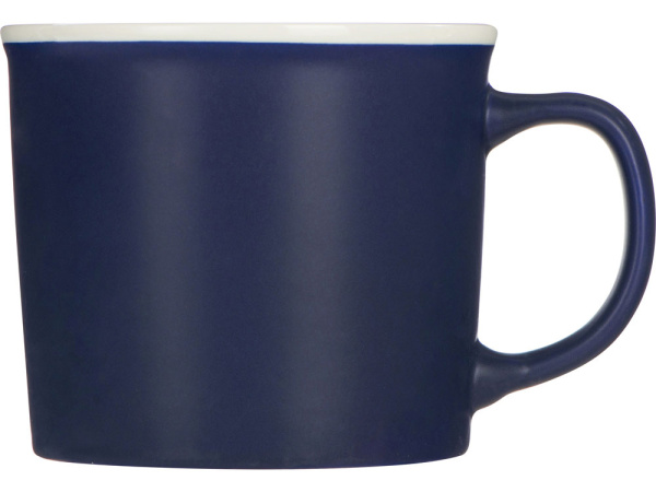 Кружка «Nancy», матовая, Цвет темно-синий/белый
