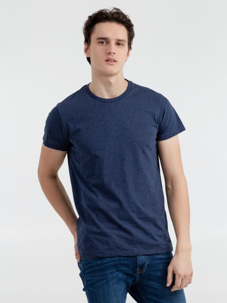 Футболка мужская Regent Fit 150, синий меланж, XS–XXL