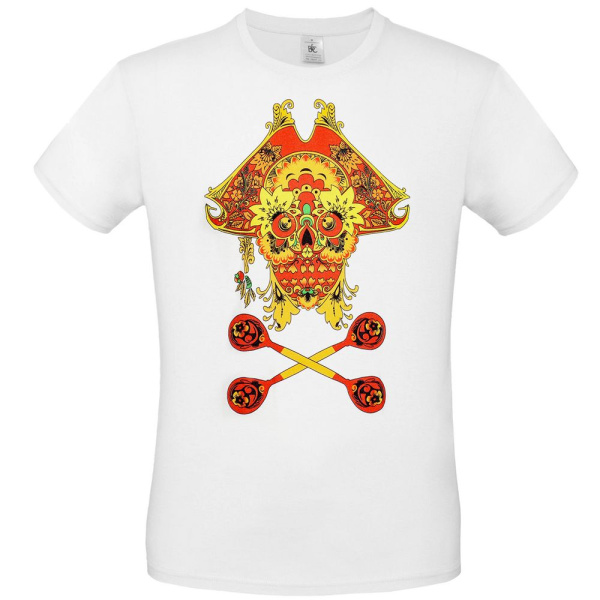 Футболка Yo Ho Hohloma, белая, XS–XXL