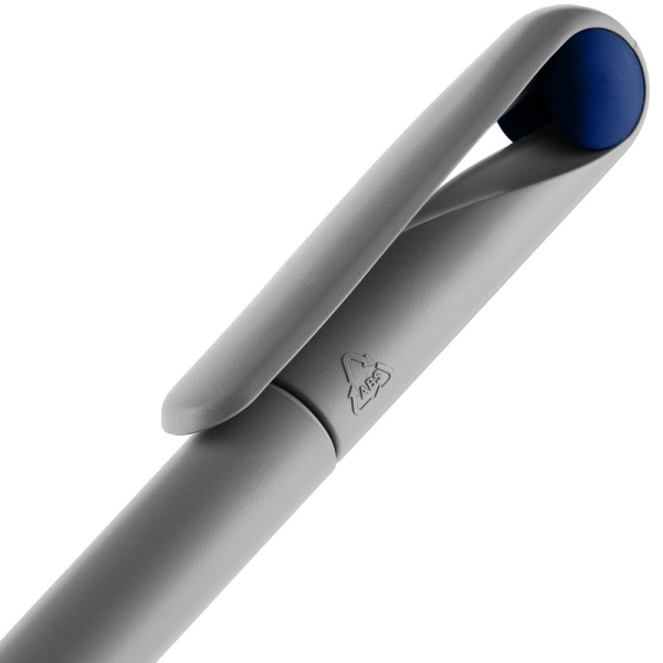 Ручка шариковая Prodir DS1 TMM Dot, серая с синим, 14х1,1 см