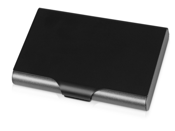 Набор «Slip»: визитница, держатель для телефона, Цвет серый/черный