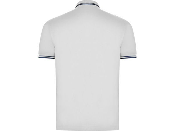 Рубашка поло «Montreal» мужская, Размер 2XL, Цвет белый/синий нэйви