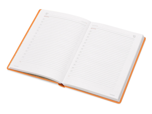 Ежедневник недатированный А5 «Velvet», Размер A5, Цвет оранжевый