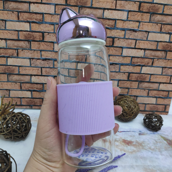 Бутылка для воды "с ушками", 350 мл KIKI'S Relaxation Time