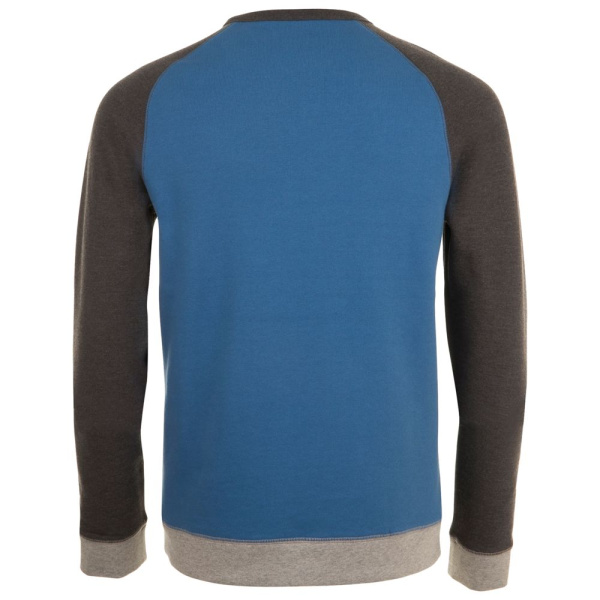 Толстовка унисекс Sandro, синяя с черным меланжем, XS–3XL