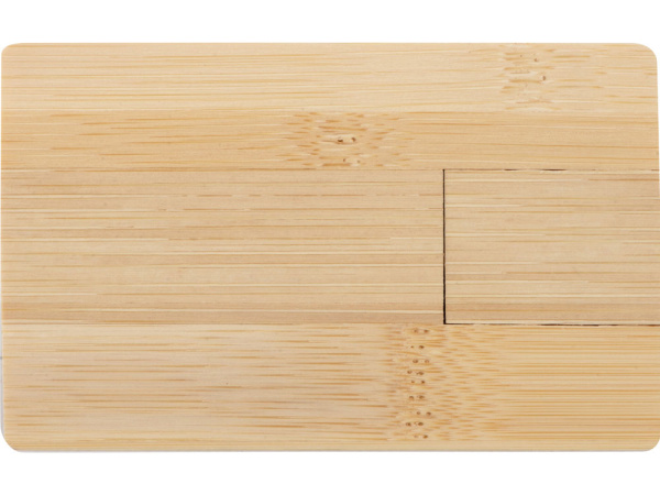 USB 2.0- флешка на 32 Гб «Bamboo Card», Размер 32Gb, Цвет натуральный