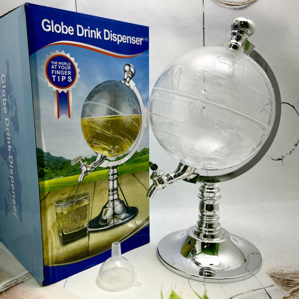 Мини Бар "Глобус" диспенсер для напитков 3,5 литра Globe Drink