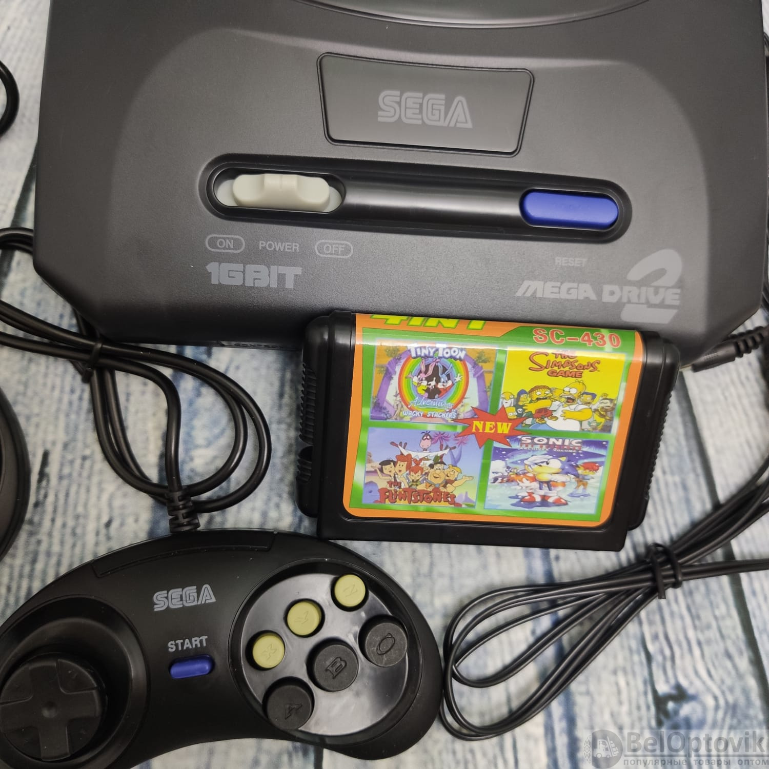 Картридж для приставок Sega Mega Drive 2 1-4 сборник 4 в 1 2 KC-419 (арт:  ig-7032) от 1 ₽ рублей оптом в Москве