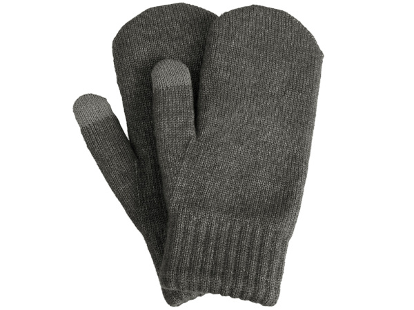 Варежки «Dunant», Цвет темно-серый меланж