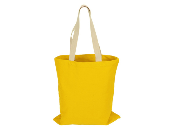 Сумка для шопинга «Steady» хлопковая с парусиновыми ручками, 260 г/м2, Цвет желтый
