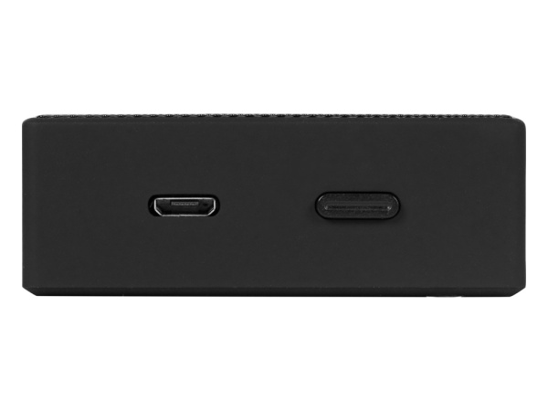 Портативная колонка «Concept» с закаленным стеклом, Цвет черный