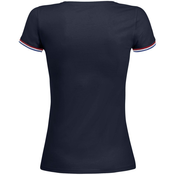 Футболка женская Rainbow Women, темно-синяя с ярко-синим, S–3XL