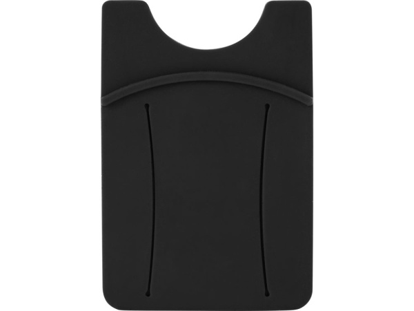 Картхолдер для телефона с держателем «Trighold», Цвет черный