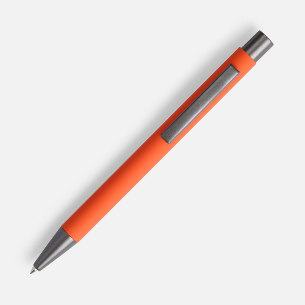 Ручка шариковая Atento Soft Touch, оранжевая, 13,5х0,9 см