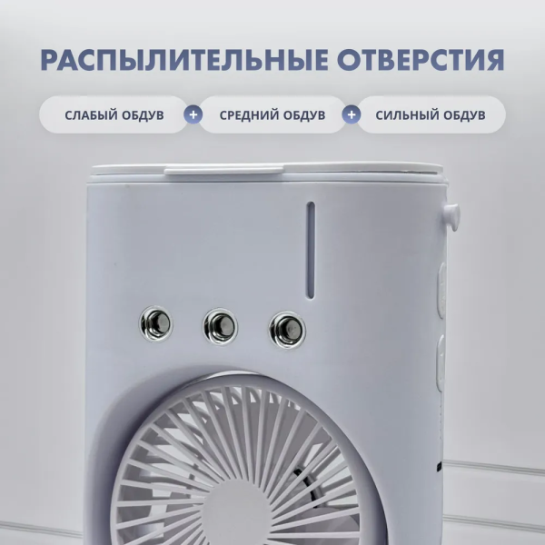 Вентилятор (охладитель) воздуха напольный переносной Duble-ended Spray Fan с пультом ДУ