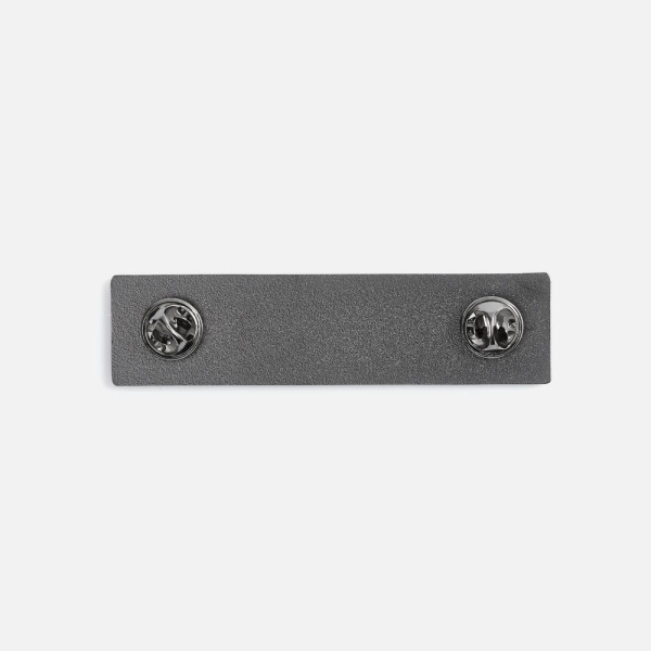 Значок Sanga Double, серый металлик, 2x8 см